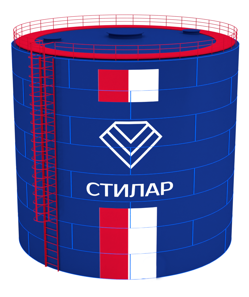 Цельносварной сборный резервуар РВС 600 м³ от завода-производителя